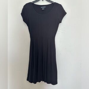 CYNTHIA ROWLEY mini black dress with pockets size XS